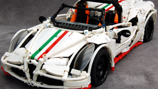 This Lego Alfa Romeo 4C Spider even has a flappy gearbox